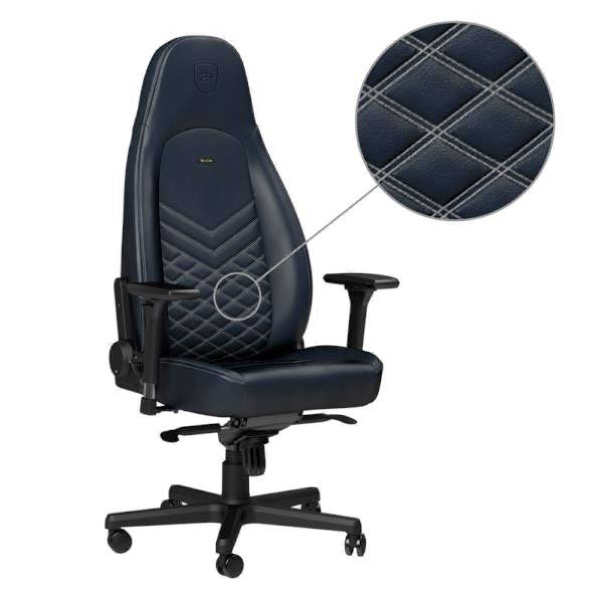 Ghế Noble Chair - Icon Series Midnight Blue/Graphite (Real Leather)